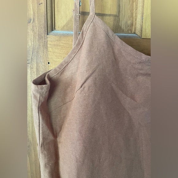 RHYTHM. CLASSIC SLIP DRESS - linen mini dress - CARAMEL - Picture 6 of 11